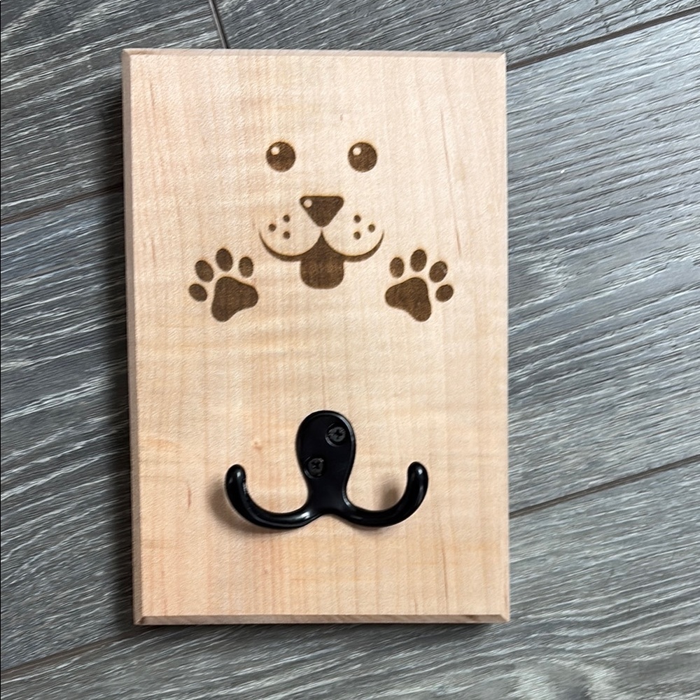 Wooden Dog Paw Wall Hook